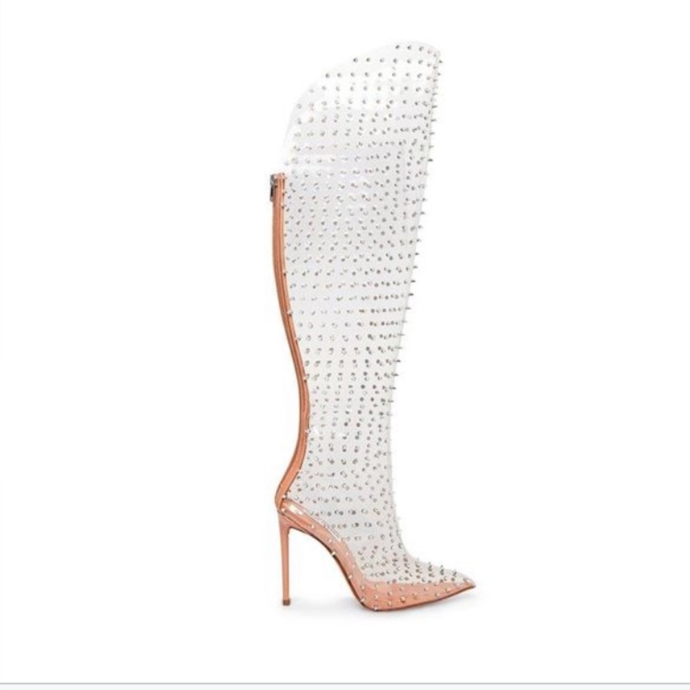 Steve Madden Vava-S Clear Boots - Picture 1 of 13